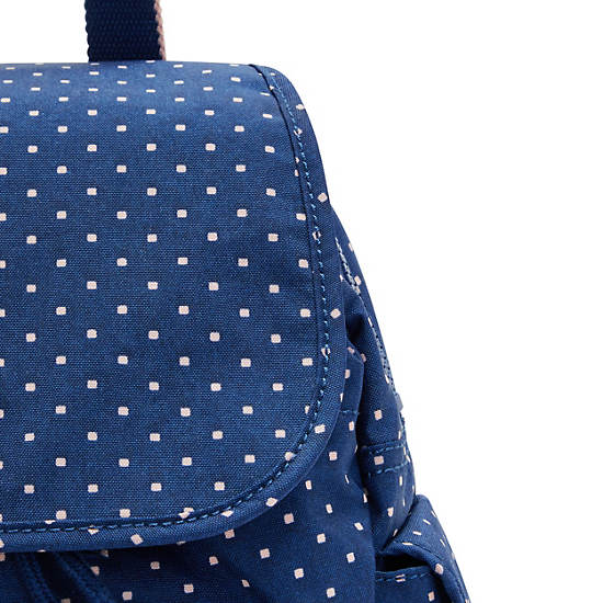 Kipling City Pack Mini Printed Rugzak Blauw | BE 1496PJ